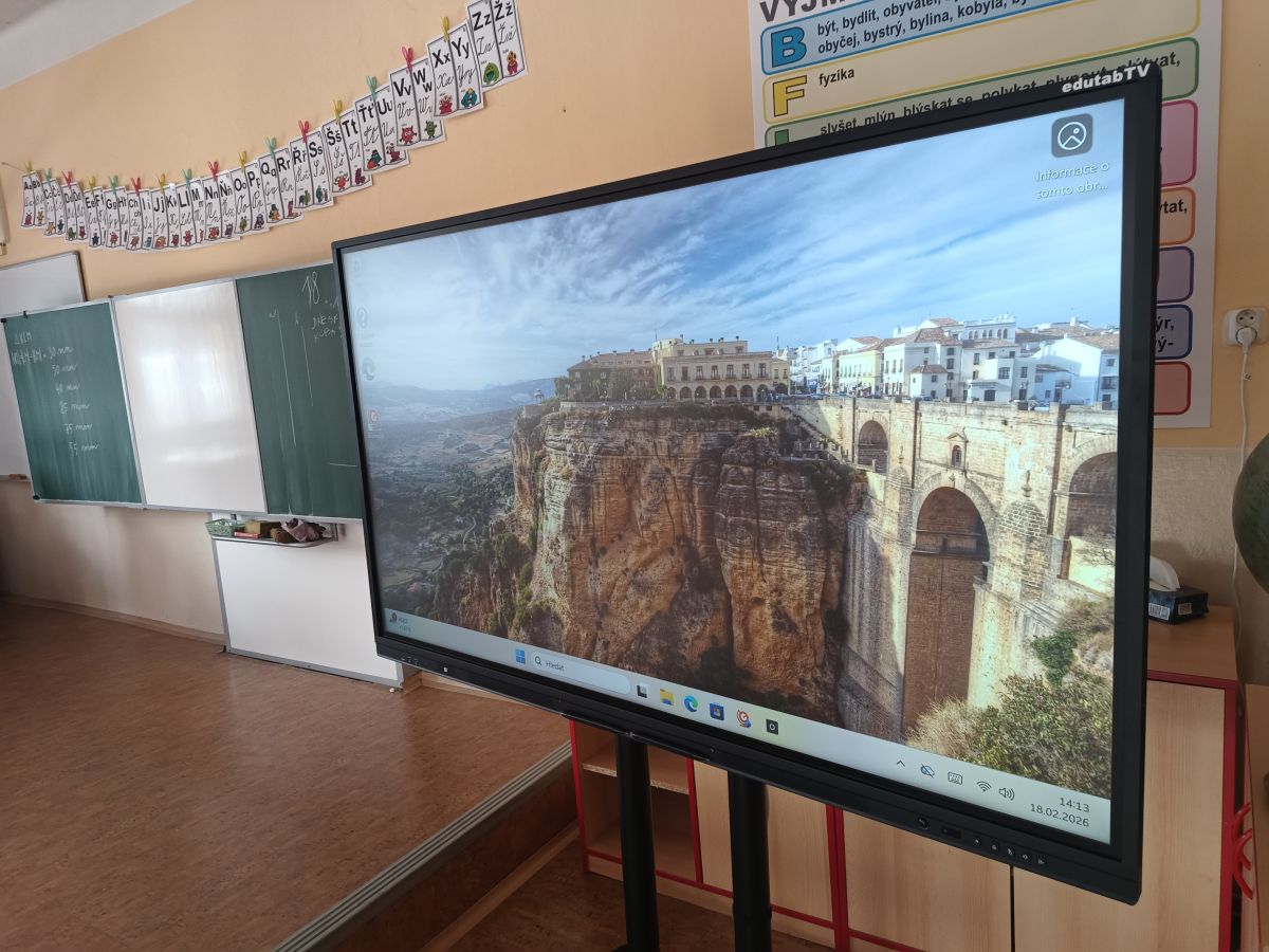 Dotykový monitor ve Vrchlabí