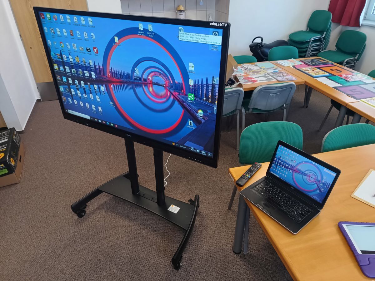 Interaktivní monitor v Novém Jičíně