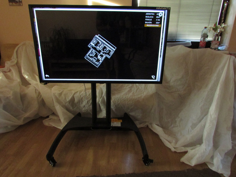 Projekce dotyková televize projekční kancelář